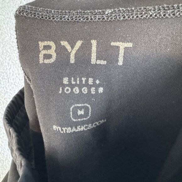 BYLT Elite Jogger Pants Mens Medium Black Performance Fitness Active Gym Workout - Picture 8 of 10
